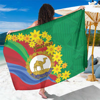 Eritrea New Year Personalized Sarong Enkutatash Adey Abeba Flower Art - Wonder Print Shop