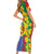 Eritrea New Year Personalized Short Sleeve Bodycon Dress Enkutatash Adey Abeba Flower Art - Wonder Print Shop
