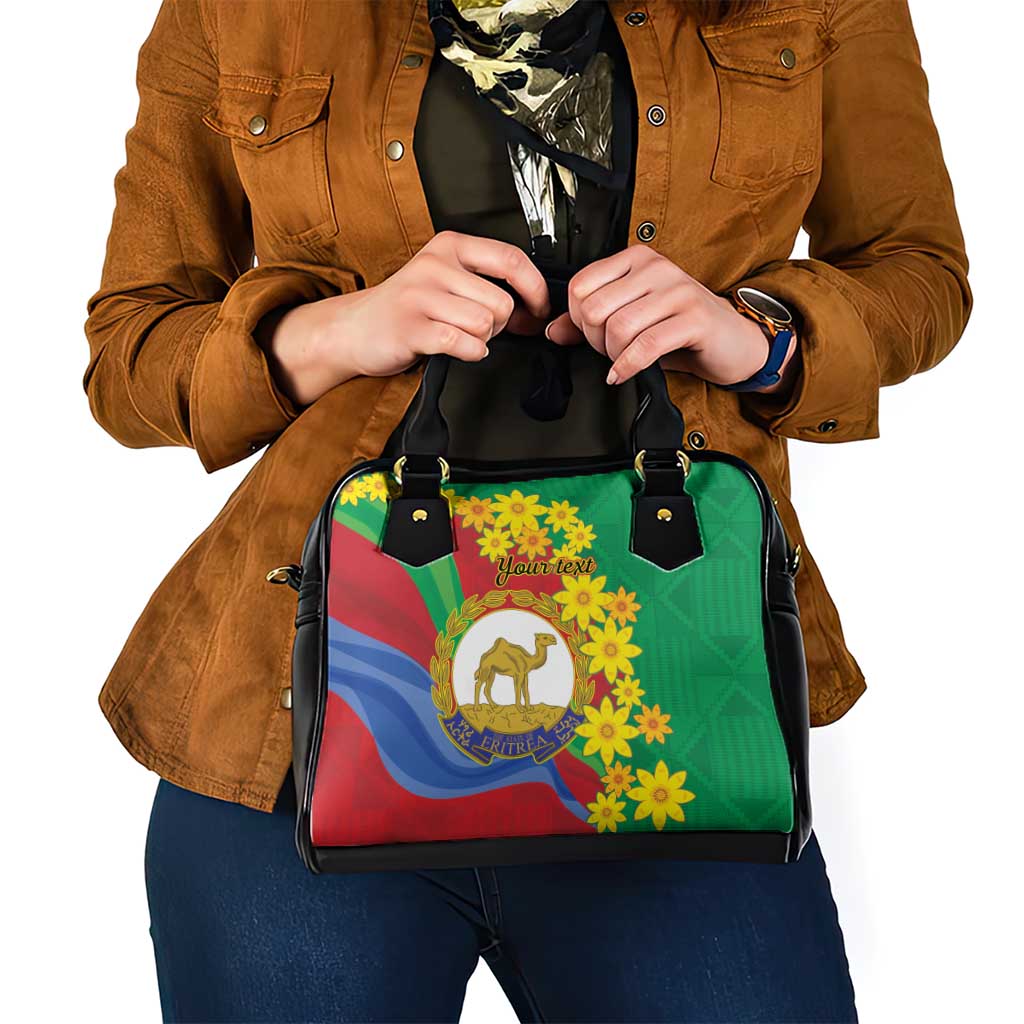 Eritrea New Year Personalized Shoulder Handbag Enkutatash Adey Abeba Flower Art