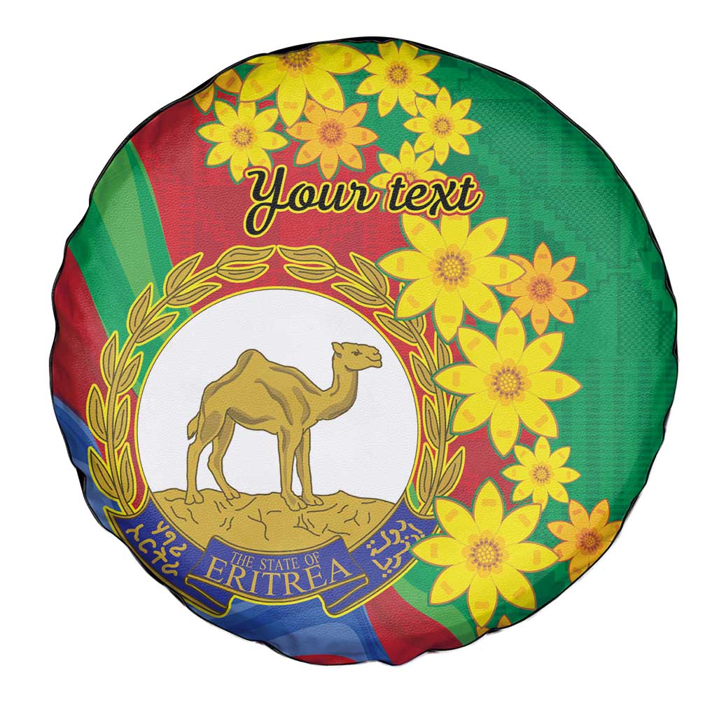 Eritrea New Year Personalized Spare Tire Cover Enkutatash Adey Abeba Flower Art - Wonder Print Shop