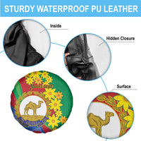 Eritrea New Year Personalized Spare Tire Cover Enkutatash Adey Abeba Flower Art - Wonder Print Shop