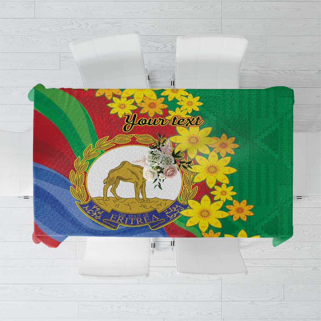 Eritrea New Year Personalized Tablecloth Enkutatash Adey Abeba Flower Art - Wonder Print Shop