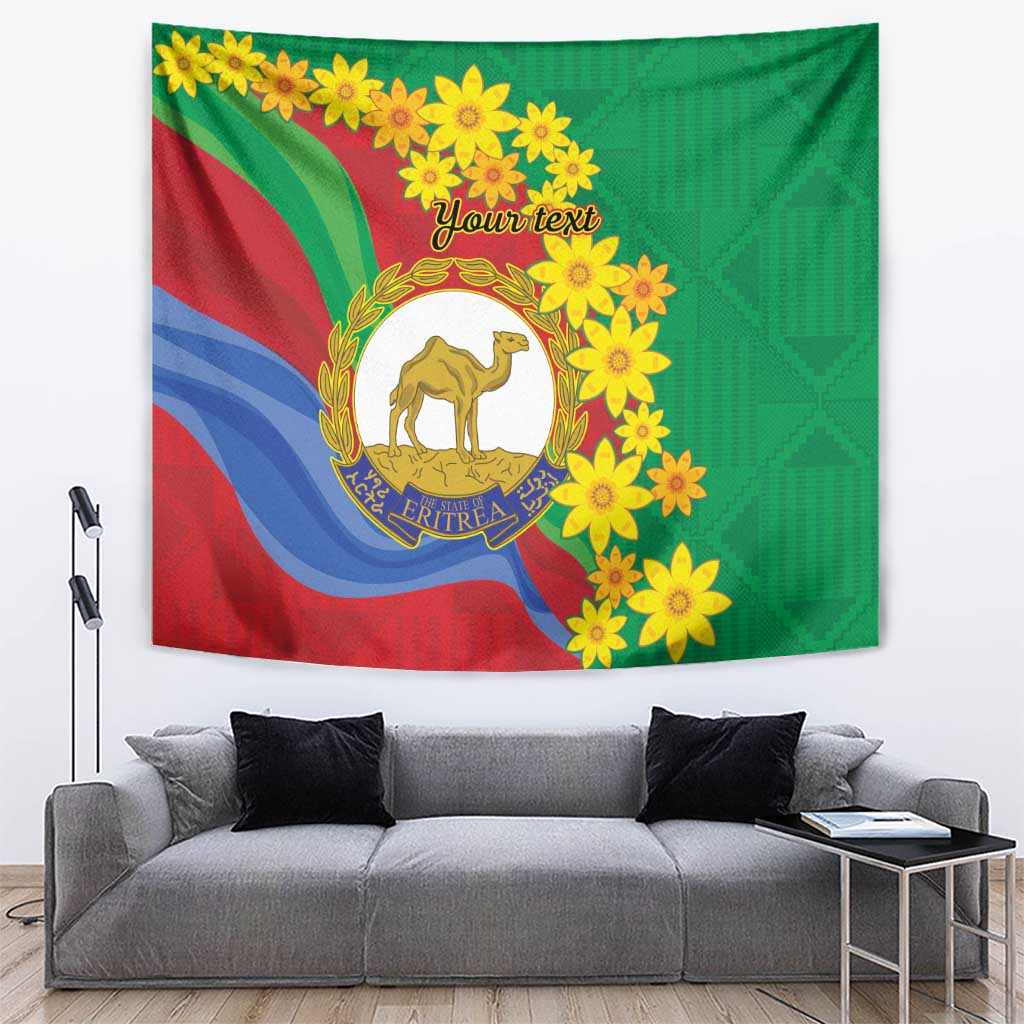 Eritrea New Year Personalized Tapestry Enkutatash Adey Abeba Flower Art - Wonder Print Shop