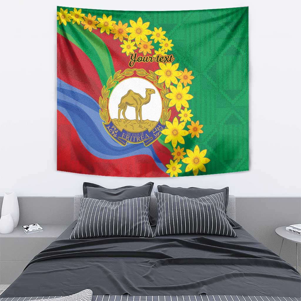 Eritrea New Year Personalized Tapestry Enkutatash Adey Abeba Flower Art - Wonder Print Shop