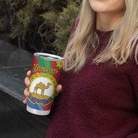 Eritrea New Year Personalized Tumbler Cup Enkutatash Adey Abeba Flower Art - Wonder Print Shop