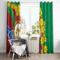 Eritrea New Year Personalized Window Curtain Enkutatash Adey Abeba Flower Art - Wonder Print Shop