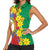 Eritrea New Year Personalized Women Sleeveless Polo Shirt Enkutatash Adey Abeba Flower Art - Wonder Print Shop