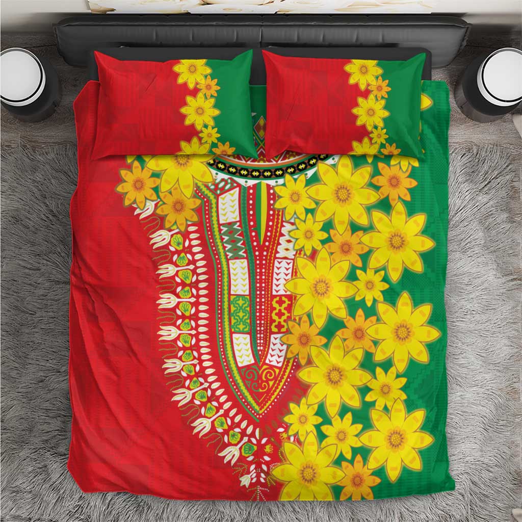 Ethiopian New Year Bedding Set Enkutatash Adey Abeba Flower Art LT9 - Wonder Print Shop