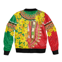 Ethiopian New Year Bomber Jacket Enkutatash Adey Abeba Flower Art LT9 - Wonder Print Shop