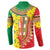 Ethiopian New Year Button Sweatshirt Enkutatash Adey Abeba Flower Art LT9 - Wonder Print Shop
