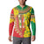 Ethiopian New Year Button Sweatshirt Enkutatash Adey Abeba Flower Art LT9 - Wonder Print Shop