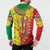 Ethiopian New Year Button Sweatshirt Enkutatash Adey Abeba Flower Art LT9 - Wonder Print Shop