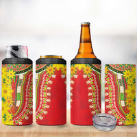 Ethiopian New Year 4 in 1 Can Cooler Tumbler Enkutatash Adey Abeba Flower Art LT9 - Wonder Print Shop