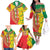 Ethiopian New Year Family Matching Off The Shoulder Long Sleeve Dress and Hawaiian Shirt Enkutatash Adey Abeba Flower Art - Wonder Print Shop
