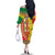 Ethiopian New Year Family Matching Off The Shoulder Long Sleeve Dress and Hawaiian Shirt Enkutatash Adey Abeba Flower Art - Wonder Print Shop