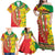 Ethiopian New Year Family Matching Off Shoulder Maxi Dress and Hawaiian Shirt Enkutatash Adey Abeba Flower Art LT9 - Wonder Print Shop
