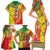 Ethiopian New Year Family Matching Short Sleeve Bodycon Dress and Hawaiian Shirt Enkutatash Adey Abeba Flower Art - Wonder Print Shop