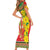 Ethiopian New Year Family Matching Short Sleeve Bodycon Dress and Hawaiian Shirt Enkutatash Adey Abeba Flower Art - Wonder Print Shop