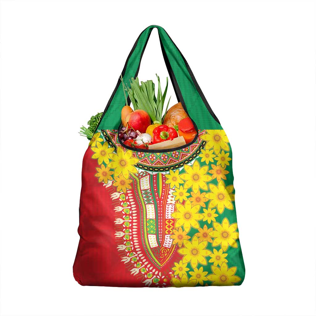Ethiopian New Year Grocery Bag Enkutatash Adey Abeba Flower Art