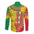 Ethiopian New Year Long Sleeve Button Shirt Enkutatash Adey Abeba Flower Art - Wonder Print Shop