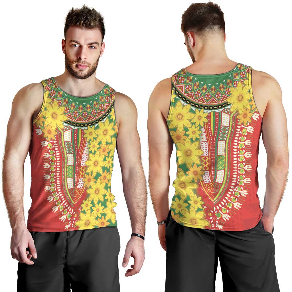 Ethiopian New Year Men Tank Top Enkutatash Adey Abeba Flower Art - Wonder Print Shop