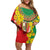 Ethiopian New Year Off Shoulder Short Dress Enkutatash Adey Abeba Flower Art - Wonder Print Shop