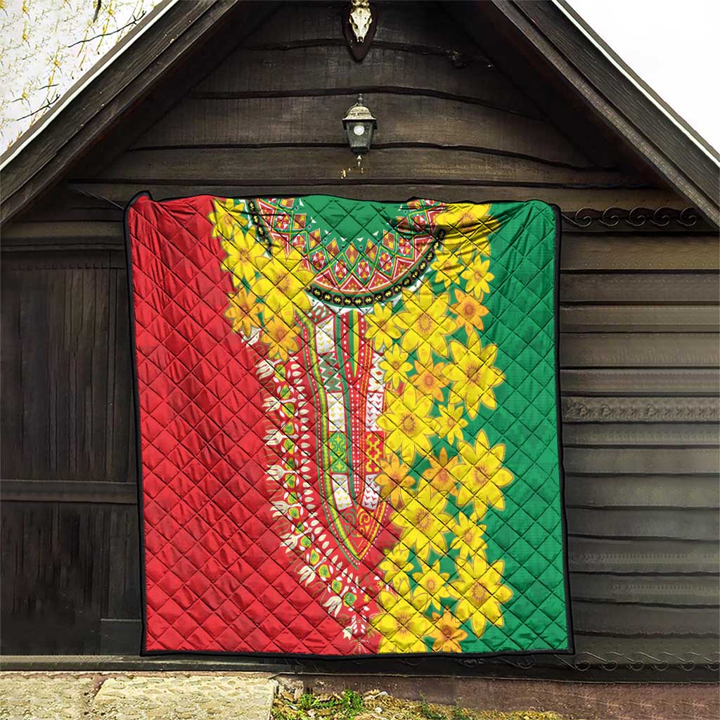 Ethiopian New Year Quilt Enkutatash Adey Abeba Flower Art - Wonder Print Shop