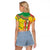Ethiopian New Year Raglan Cropped T Shirt Enkutatash Adey Abeba Flower Art - Wonder Print Shop