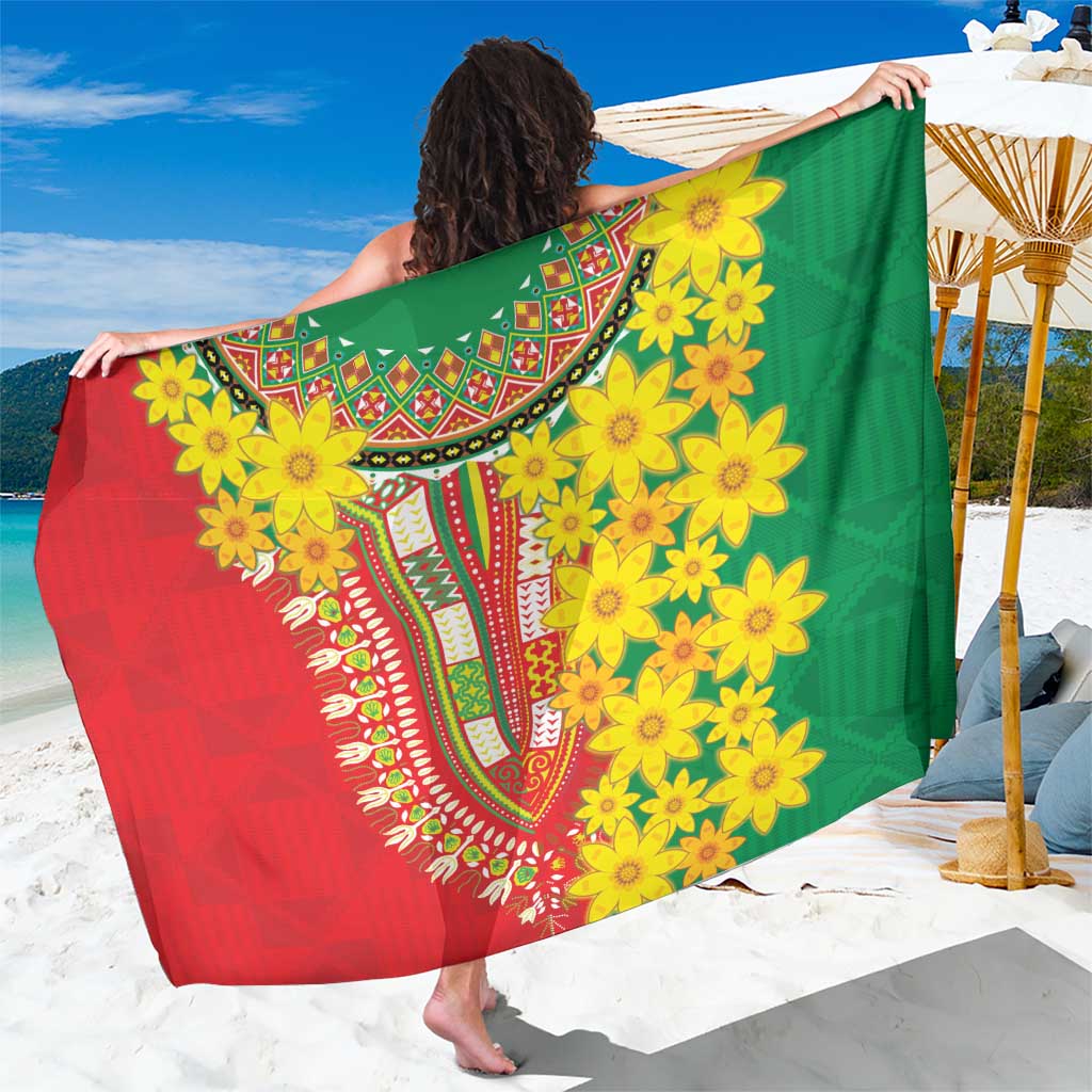 Ethiopian New Year Sarong Enkutatash Adey Abeba Flower Art - Wonder Print Shop