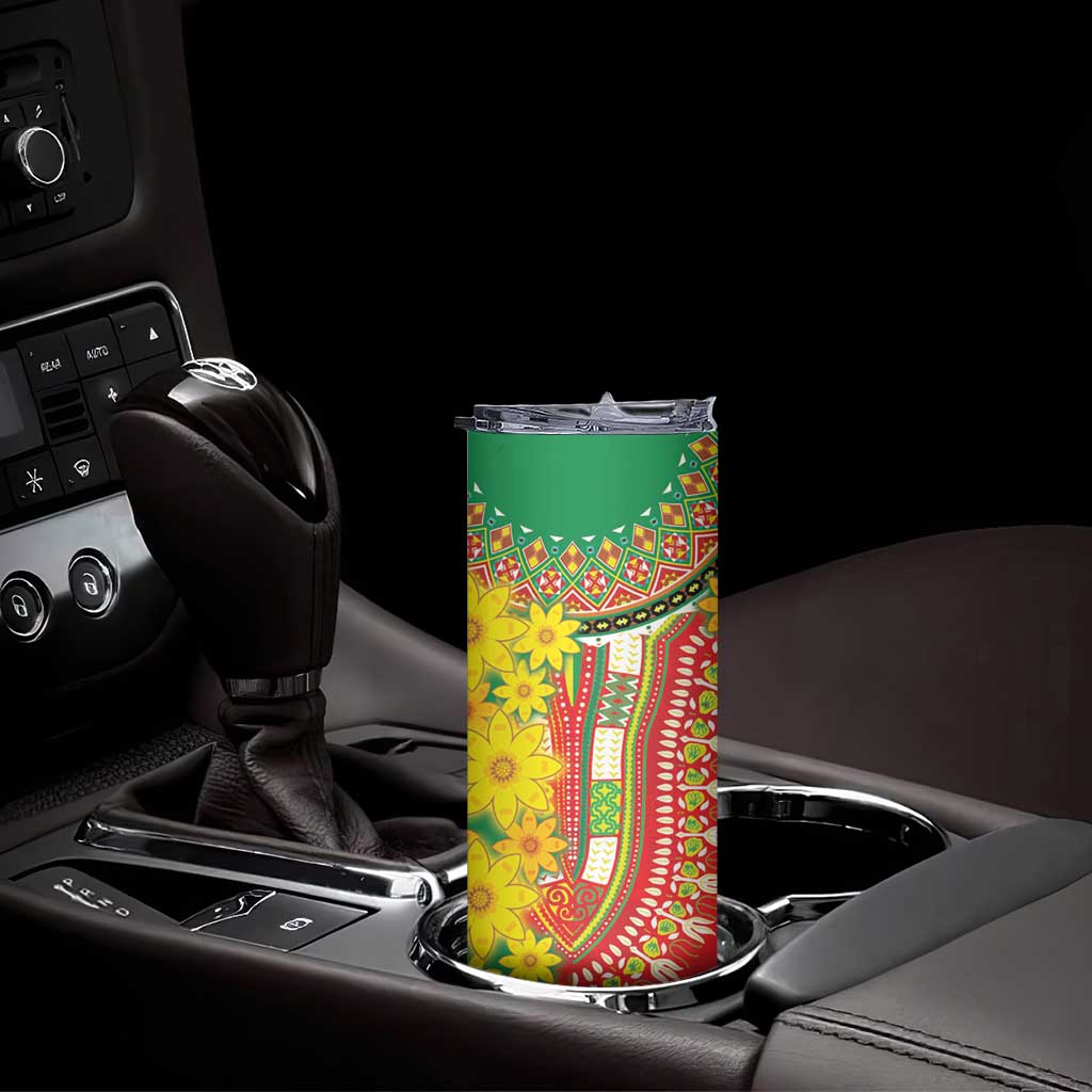 Ethiopian New Year Skinny Tumbler Enkutatash Adey Abeba Flower Art - Wonder Print Shop