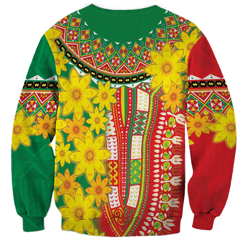 Ethiopian New Year Sweatshirt Enkutatash Adey Abeba Flower Art - Wonder Print Shop