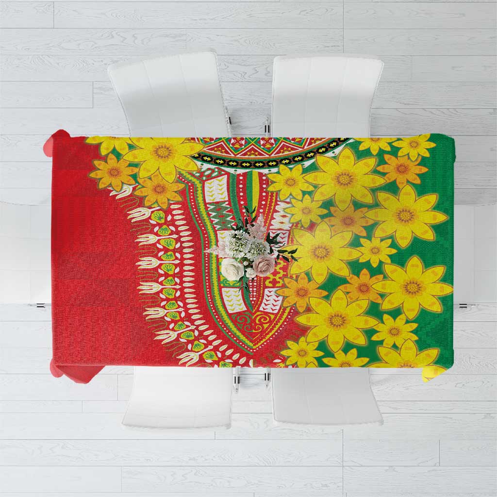 Ethiopian New Year Tablecloth Enkutatash Adey Abeba Flower Art - Wonder Print Shop