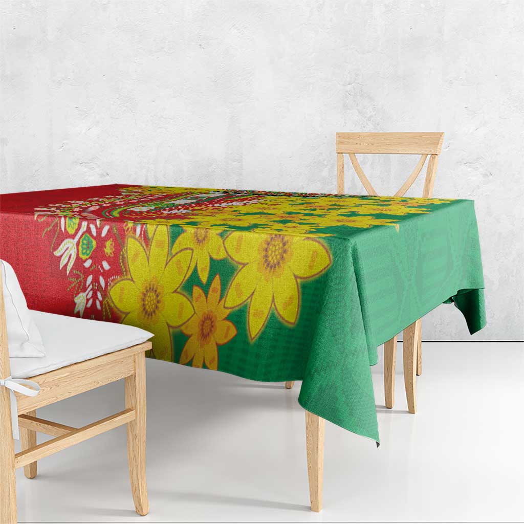 Ethiopian New Year Tablecloth Enkutatash Adey Abeba Flower Art - Wonder Print Shop