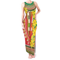Ethiopian New Year Tank Maxi Dress Enkutatash Adey Abeba Flower Art - Wonder Print Shop