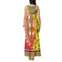 Ethiopian New Year Tank Maxi Dress Enkutatash Adey Abeba Flower Art - Wonder Print Shop