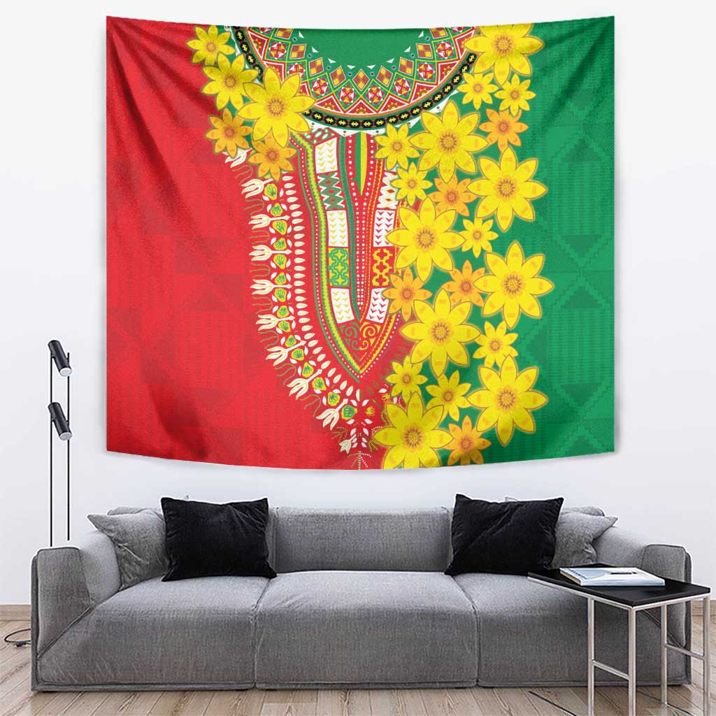 Ethiopian New Year Tapestry Enkutatash Adey Abeba Flower Art - Wonder Print Shop