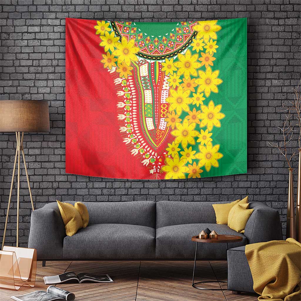Ethiopian New Year Tapestry Enkutatash Adey Abeba Flower Art - Wonder Print Shop