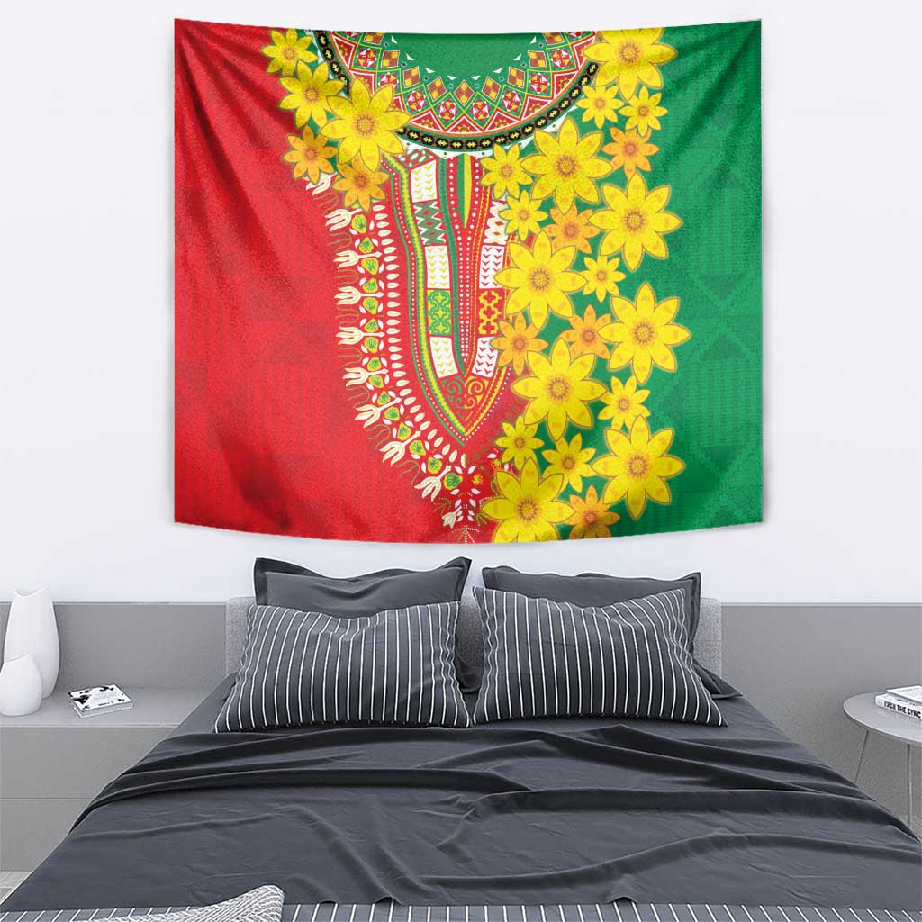 Ethiopian New Year Tapestry Enkutatash Adey Abeba Flower Art - Wonder Print Shop