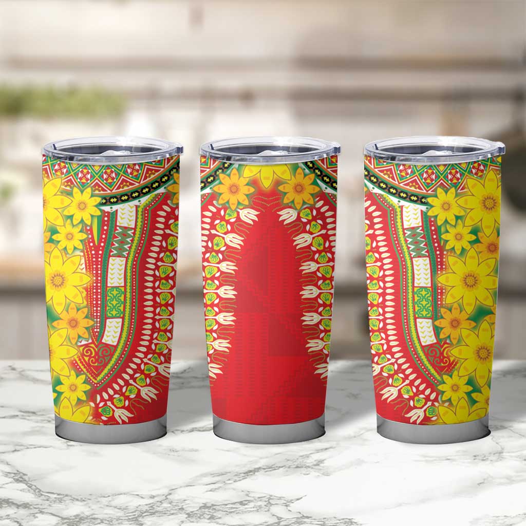 Ethiopian New Year Tumbler Cup Enkutatash Adey Abeba Flower Art - Wonder Print Shop