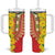Ethiopian New Year Tumbler With Handle Enkutatash Adey Abeba Flower Art - Wonder Print Shop
