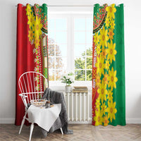 Ethiopian New Year Window Curtain Enkutatash Adey Abeba Flower Art - Wonder Print Shop