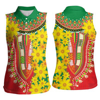 Ethiopian New Year Women Sleeveless Polo Shirt Enkutatash Adey Abeba Flower Art - Wonder Print Shop