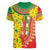 Ethiopian New Year Women V-Neck T-Shirt Enkutatash Adey Abeba Flower Art - Wonder Print Shop