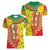 Ethiopian New Year Women V-Neck T-Shirt Enkutatash Adey Abeba Flower Art - Wonder Print Shop