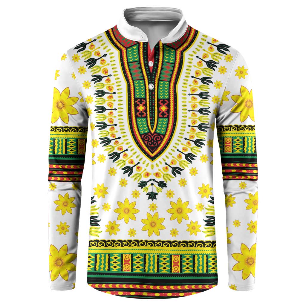 Enkutatash Dashiki and Adey Abeba Button Sweatshirt LT9 - Wonder Print Shop