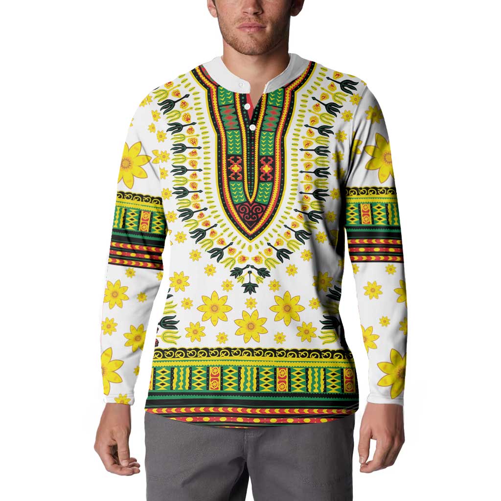 Enkutatash Dashiki and Adey Abeba Button Sweatshirt LT9 - Wonder Print Shop