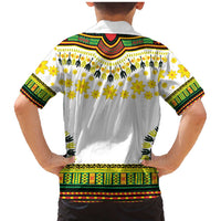 Enkutatash Dashiki and Adey Abeba Family Matching Mermaid Dress and Hawaiian Shirt LT9 - Wonder Print Shop