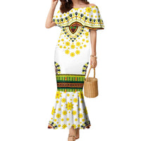 Enkutatash Dashiki and Adey Abeba Family Matching Mermaid Dress and Hawaiian Shirt LT9 - Wonder Print Shop