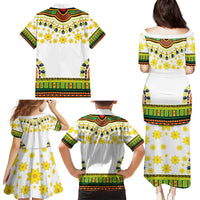 Enkutatash Dashiki and Adey Abeba Family Matching Puletasi and Hawaiian Shirt - Wonder Print Shop