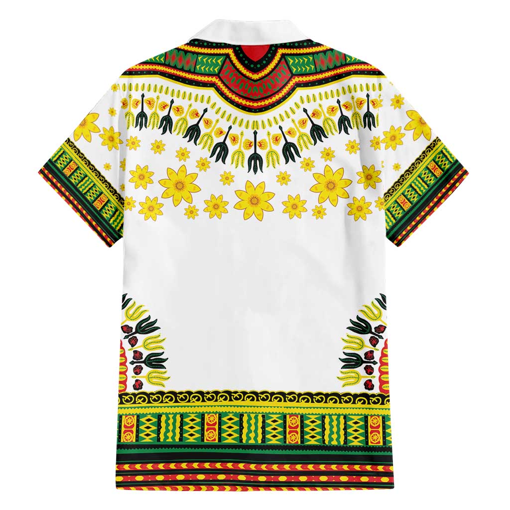 Enkutatash Dashiki and Adey Abeba Family Matching Short Sleeve Bodycon Dress and Hawaiian Shirt - Wonder Print Shop